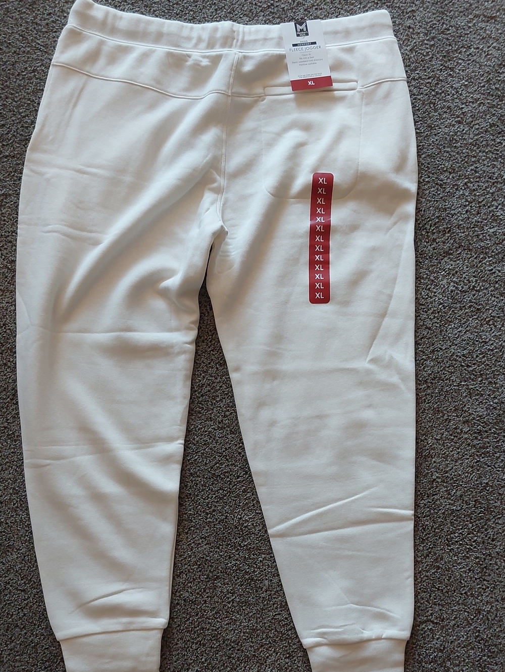 Men's White Sweatpants Joggers - Classic Comfort